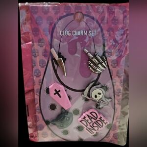Skeleton and Icons Clog Charm Set